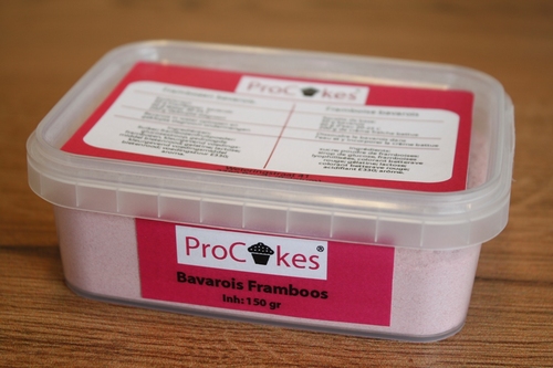 Professionele Mix voor Bavarois Framboos 150 gr.